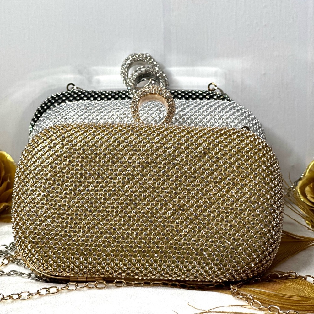 DAYANA FONTANA NYC Diamante Beaded Clutch ////Special